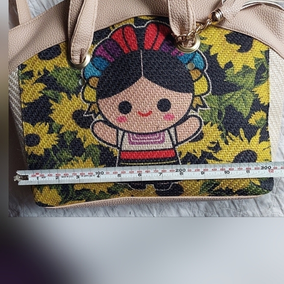 Frida Khalo Hand-woven Overlay Satchel Bag - Picture 6 of 9